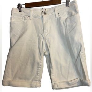 Levis white bermuda denim Shorts mens 31 coastal summer unisex